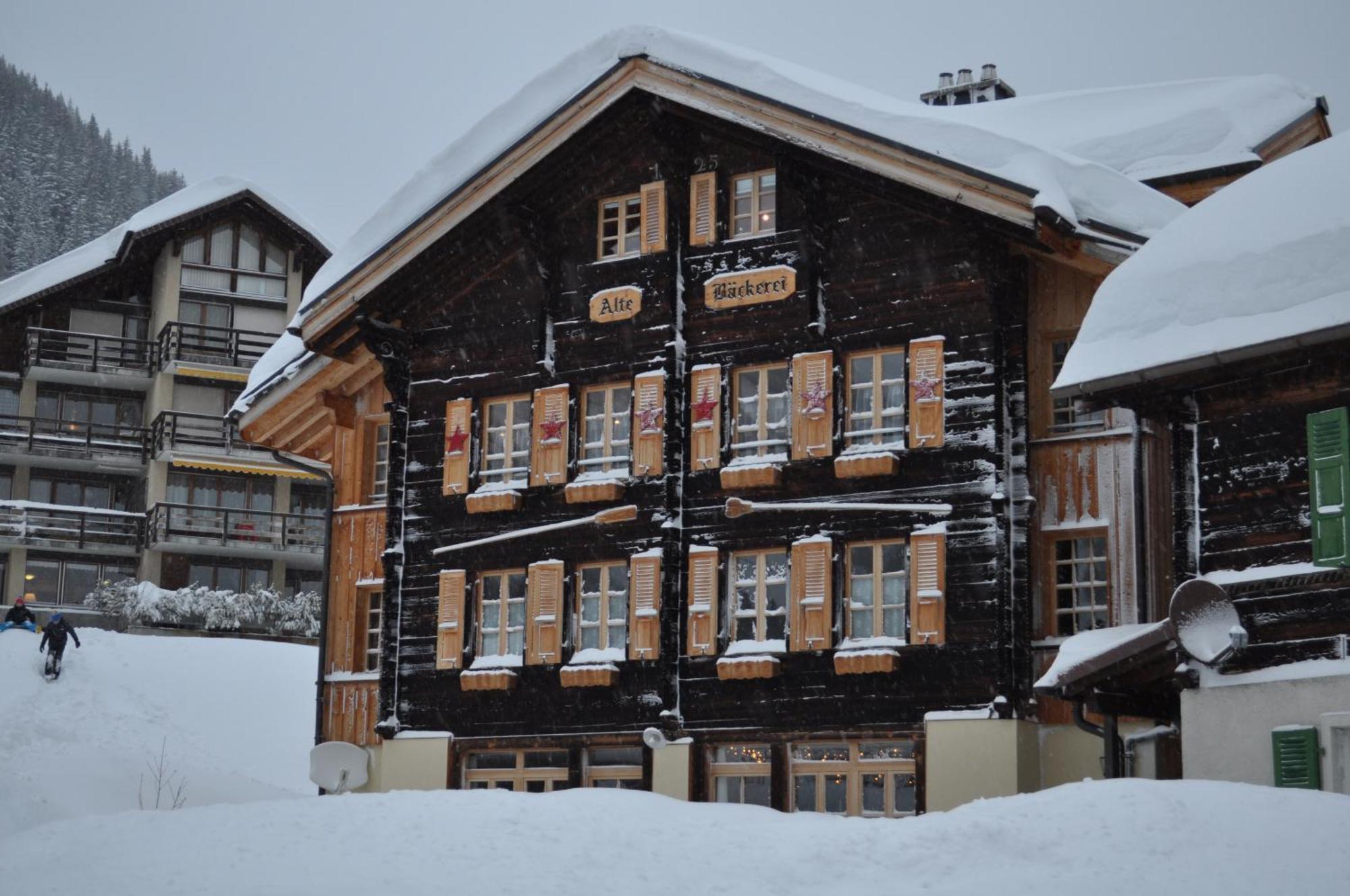 Ferienwohnung Alte Baeckerei Mürren Exteriör bild