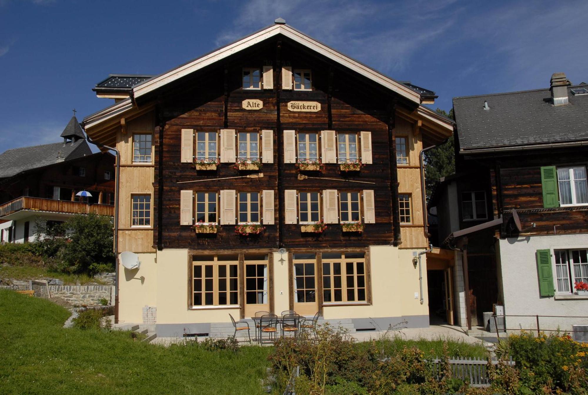 Ferienwohnung Alte Baeckerei Mürren Exteriör bild